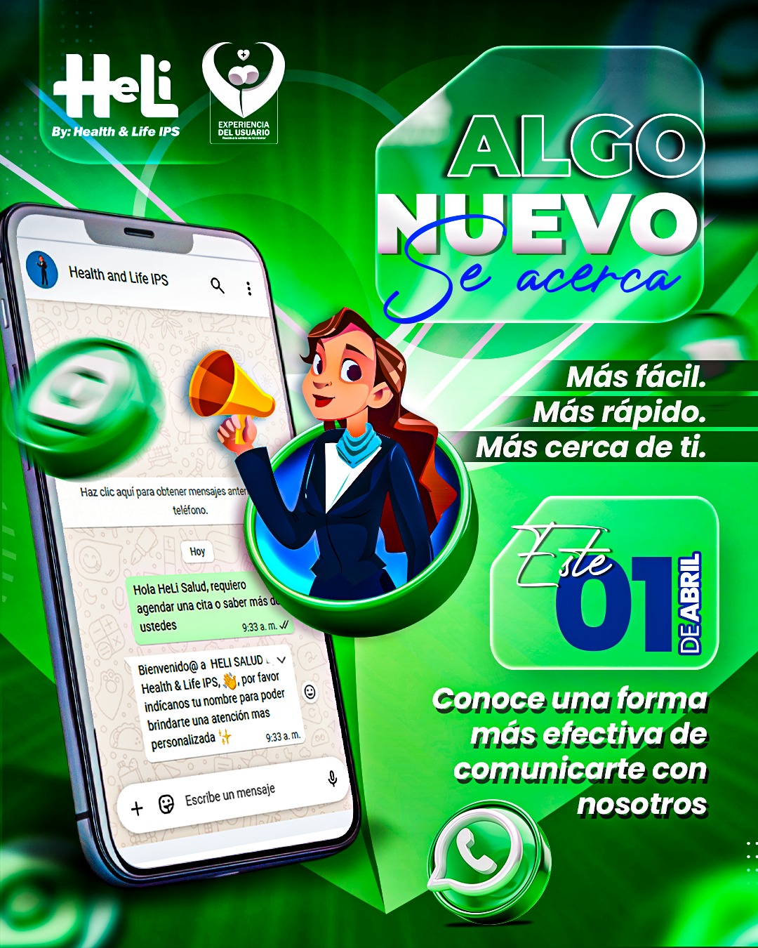 Comunícate con Heli Salud al 3228589704