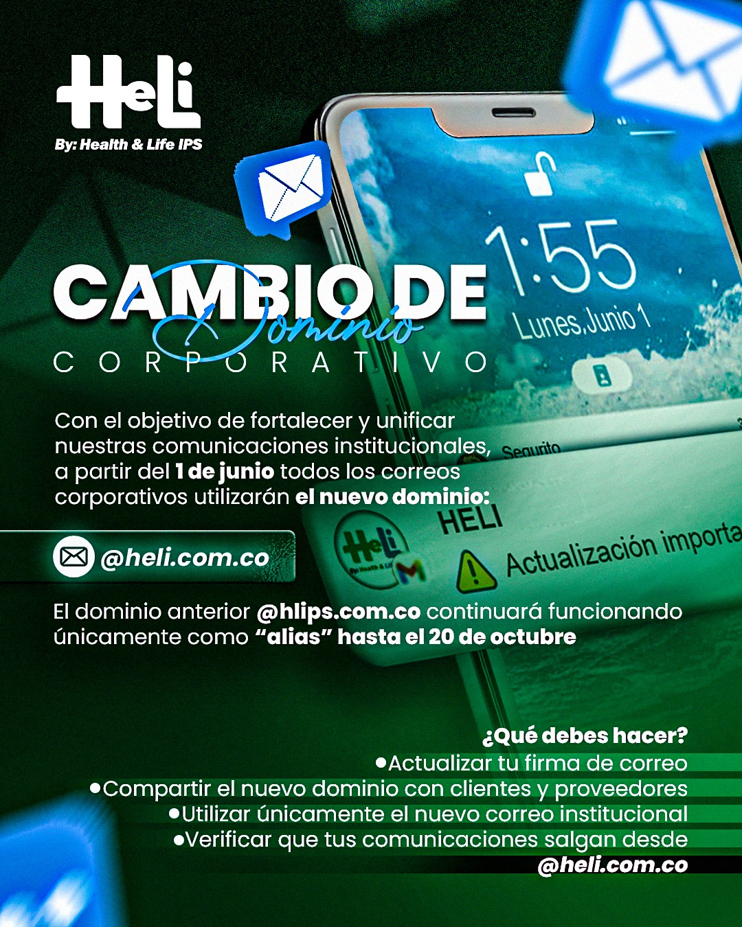 Conocenos ahora como @heli.com.co